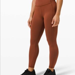 Lululemon Invigorate High-rise Tight 25” in terracotta